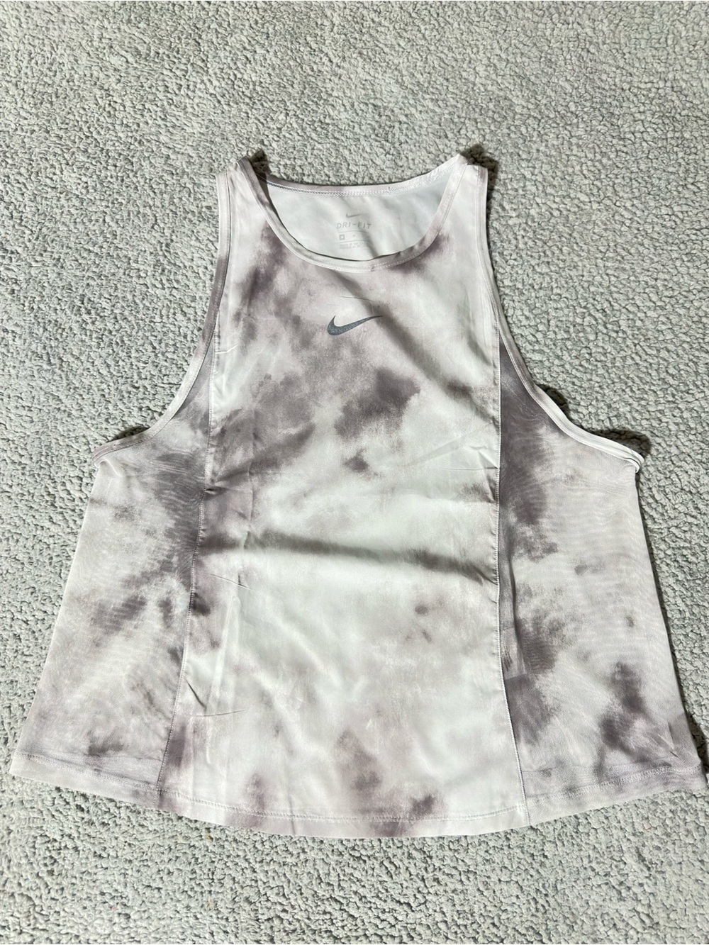 Nike Dri-FIT Tie Dye Cropped Tank Top Small Sleeveless Athletic Women’s Shirt